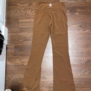 Brown lulu lemon flare pants